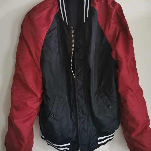 Urban x Alpha 2B Raglan Sleeve Black/Emergency Oranfe - Picture 3 of 3